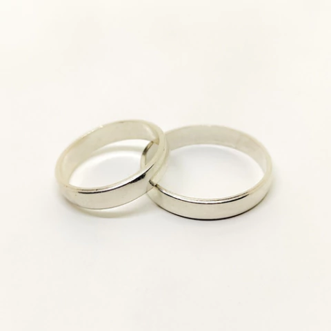 Par de Alianzas Plata 925 modelo italiano de 5mm. TF2