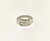 Anillo Plata 925 Macizo Cinta Con 2 Iniciales Caladas
