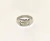 Anillo Plata 925 Macizo Cinta Con 2 Iniciales Caladas