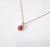 Conjunto dije Frutilla 0,8gr Y Cadena Oro 18k