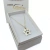 Conjunto Plata 925 colgante huella perro / mascota -y cadena