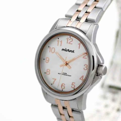 Reloj Mistral Mujer Acero LMT-7088TT-04 Malla Combinada - comprar online