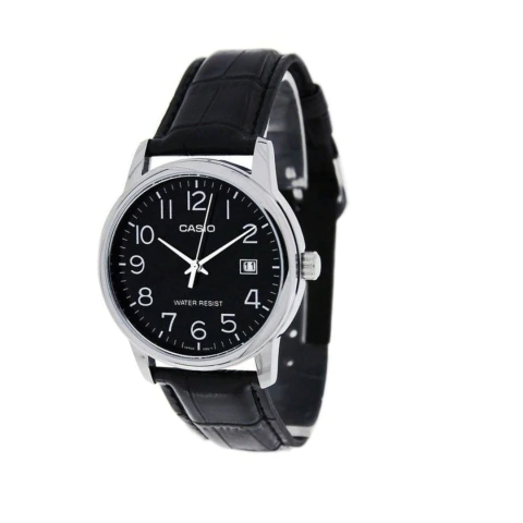 Reloj Casio Mujer Ltp-v002l-1b Cuero Calendario