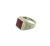 Anillo plata 925 sello con piedra roja - comprar online
