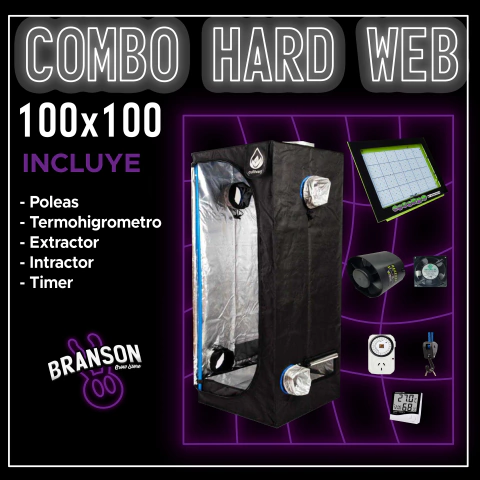Combo Cultivo Indoor 100x100 Hard Web