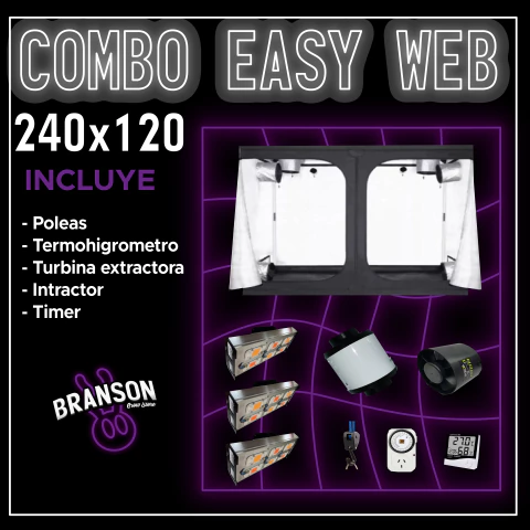 Combo Cultivo Indoor 240x120 Easy Web - comprar online