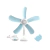 Ventilador 5 aspas con pinza - comprar online