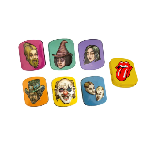 Mini Tin Box Caja De Lata Guardado Lion Rolling Circus