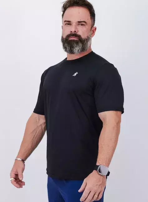 Remera deportiva MC basic black - comprar online