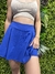 Pollera deportiva prega azul