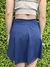Pollera deportiva liso con recorte azul - comprar online