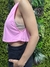 Musculosa deportiva cropped running pink en internet