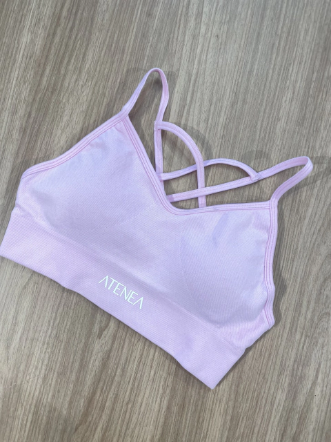 Top deportivo cross pink