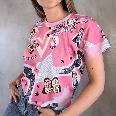 Remera Crop Abundancia