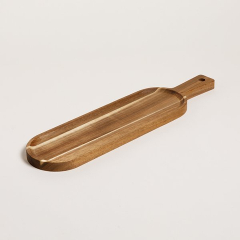 Tabla Ovalada De Acacia Kikar