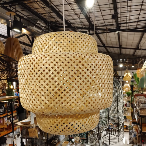 Colgante Bambú "Ipanema" Doble Piso