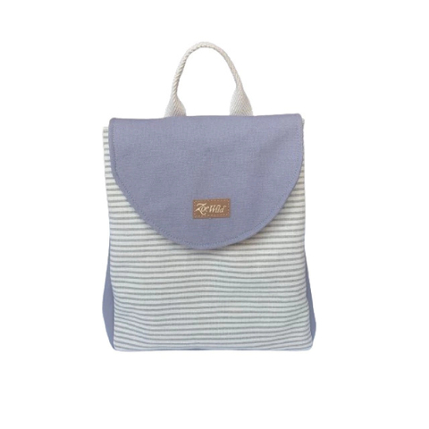 Mochila Urbana Lona Mil Rayas - Gris - comprar online