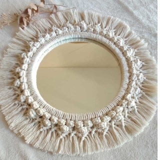Espejo Juana Macramé Grande