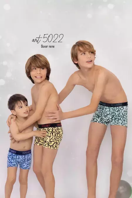 BOXER DE NIÑO LETRITAS