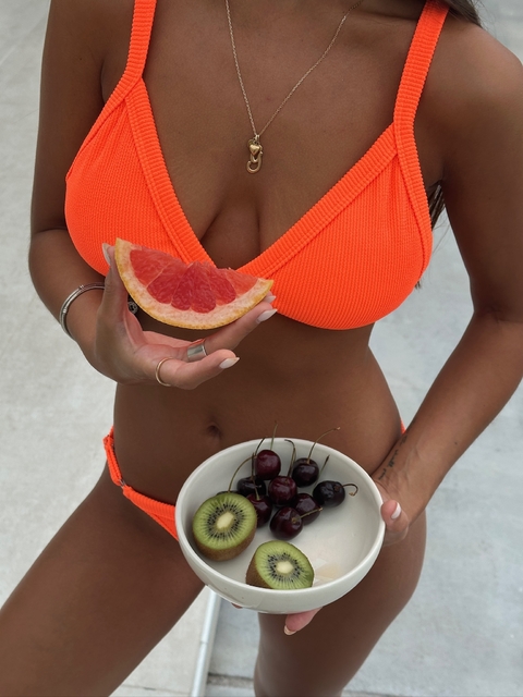 BIKINI LALI NARANJA FLUO - comprar online