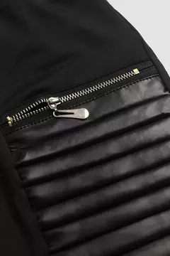 Bengaplus Chic Pantalón con Cuero Sintético - MyA Look