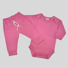 Conjunto Body y Pantalon con puño ¨Fucsia¨