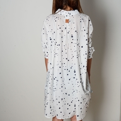 CAMISA ASAHI BLANCO CON AZUL - comprar online