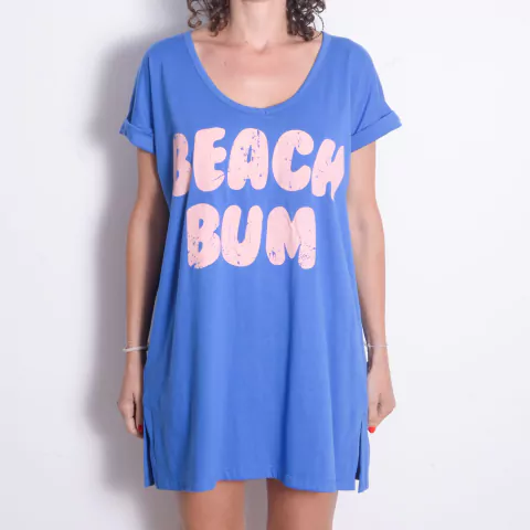 VESTIDO BECKS BEACH BUM AZUL