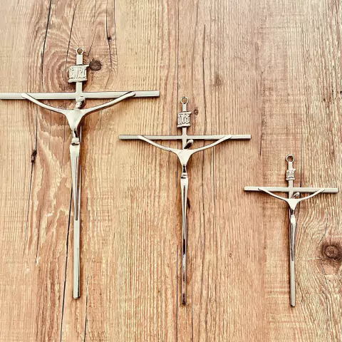 Crucifixo Estilizado Metal Dourado