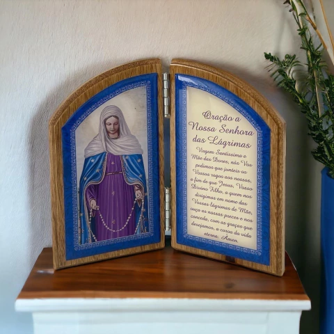 Devoção de mesa Nossa Senhora das Lágrimas