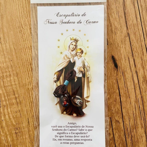 Escapulário oval | Nossa Senhora do Carmo