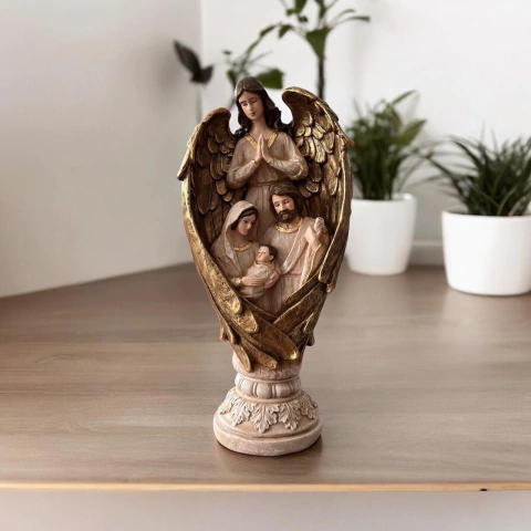 Anjo da guarda asas | Nude 30 cm