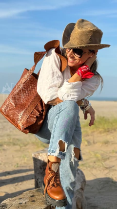 mi EMI ( cuero tramado MARRÓN) - buy online