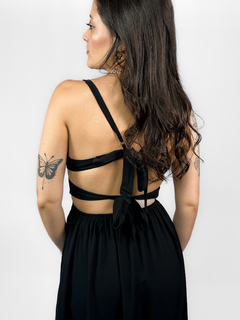 vestido midi recortes - comprar online