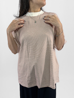 camisetão listras finas - comprar online