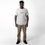 Camiseta Lazu branco tingido - comprar online