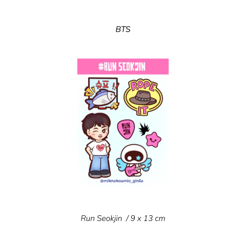 Stickers Jin / Run Seokjin - comprar en línea