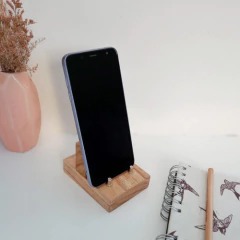 Porta Celular Tablet iPad Moderno Nordico Madera Maciza - comprar online