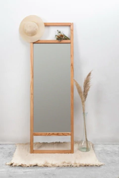 Espejo Moderno Nordico Escandinavo Paraiso Macizo Pie en internet