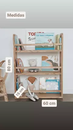Biblioteca Niño Mueble Organizador Libros Montessori Paraiso - tienda online