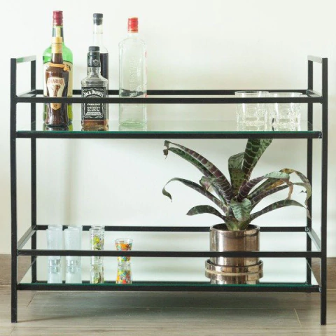 Mini Bar Hierro y Espejo