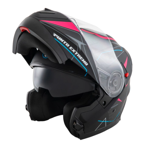 Casco rebatible Punto Extremo XR650 - Rosa