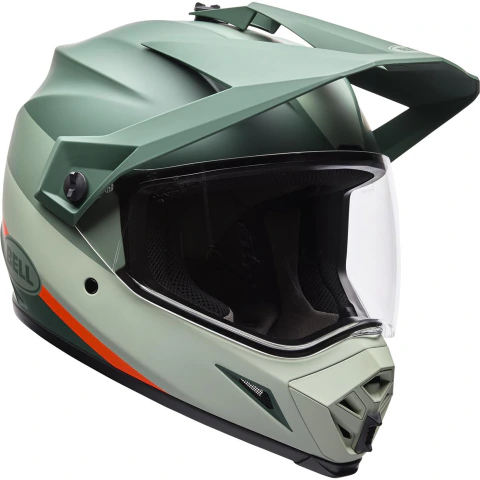 Casco de motocross Bell MX9 - Trial Green Orange