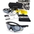 Óculos Crossbow, Airsoft, Balistico, Com Suporte De Grau e 3 Lentes-TAN - comprar online