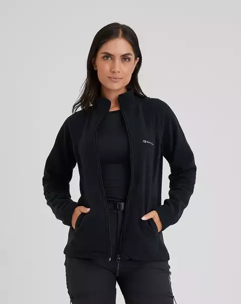 Jaqueta Fleece Kathmandu Fem Galapagos 2.0 Preto