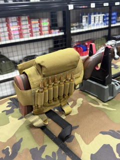 Porta cartucho de fusil con mentonera