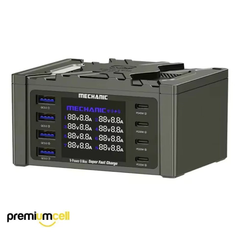 BASE CARGADOR MECHANIC V-POWER 8 MAX 115W