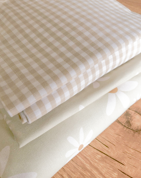 Lençol de cobrir cama Xadrez Vichy