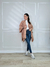 PONCHO TRICOT NUDE SCARLET