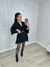 PONCHO TRICOT PRETO SCARLET - comprar online